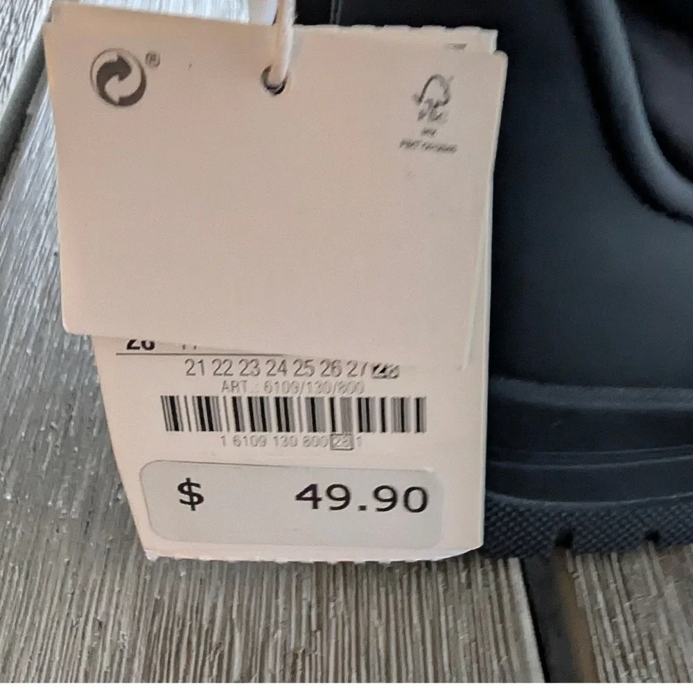 Zara Kids‎ Disney Mickey Mouse Black Quilted Ankle Boots Size 11 NWT